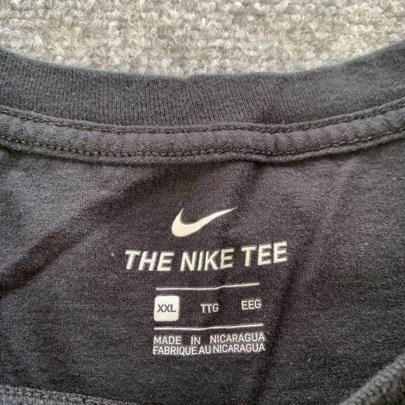 Nike T-shirt Mens XXL Nike Air Spell Out Short Sleeve Black Center Swoosh - Picture 4 of 9